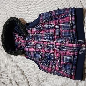 Ariat puffer vest with Removable hood size xl